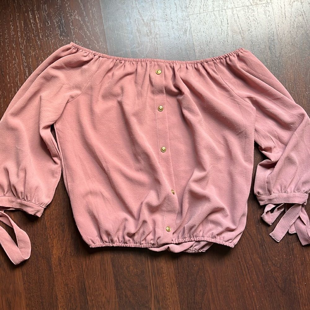 Long sleeve button down blouse